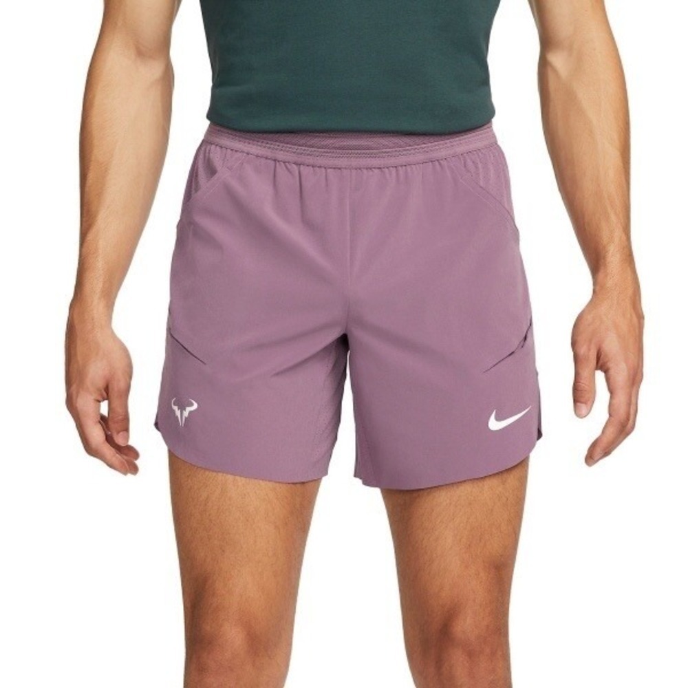 NIKE Dri-Fit ADV Rafa Nadal 7" Tennis Shorts Violet Men's 2XL NEW DV2881-536 $80